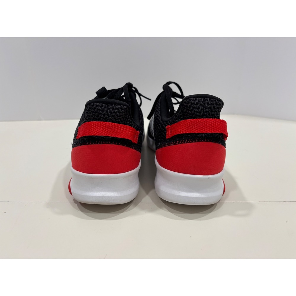 Adidas Cloudfoam Mens 11 Running Shoes Black Red White Mesh B43838 Sneaker
